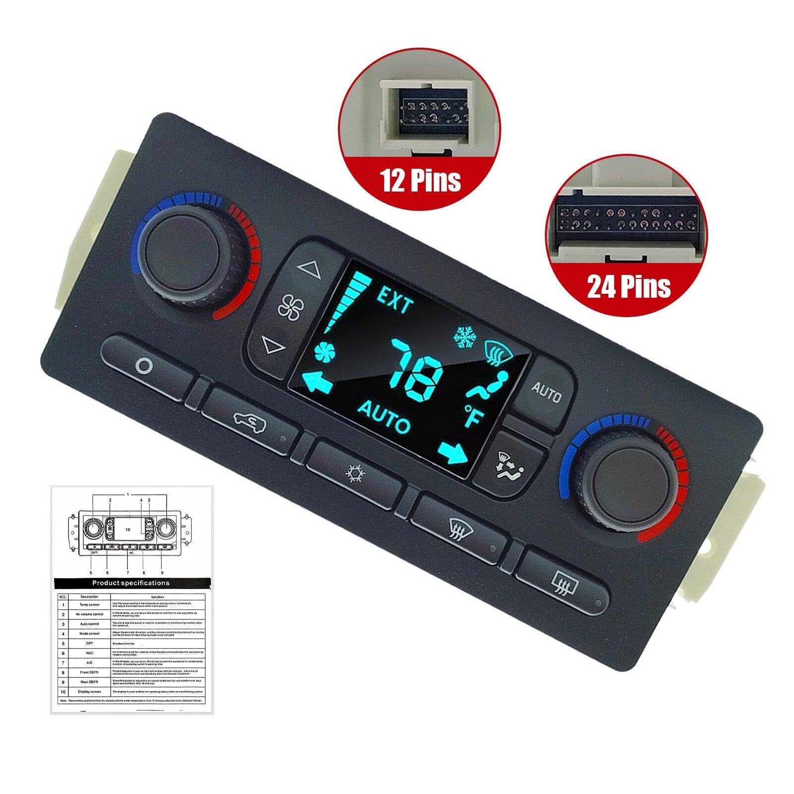 AC Heater Climate Control Module 599-211XD For GMC Yukon Chevrolet Tahoe