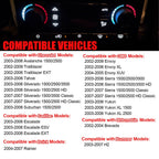AC Heater Climate Control Module 599-211XD For GMC Yukon Chevrolet Tahoe