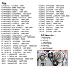 Accessory Drive Belt Idler Pulley 38001 For Cadillac Chrysler BREEZE CIRRUS LHS