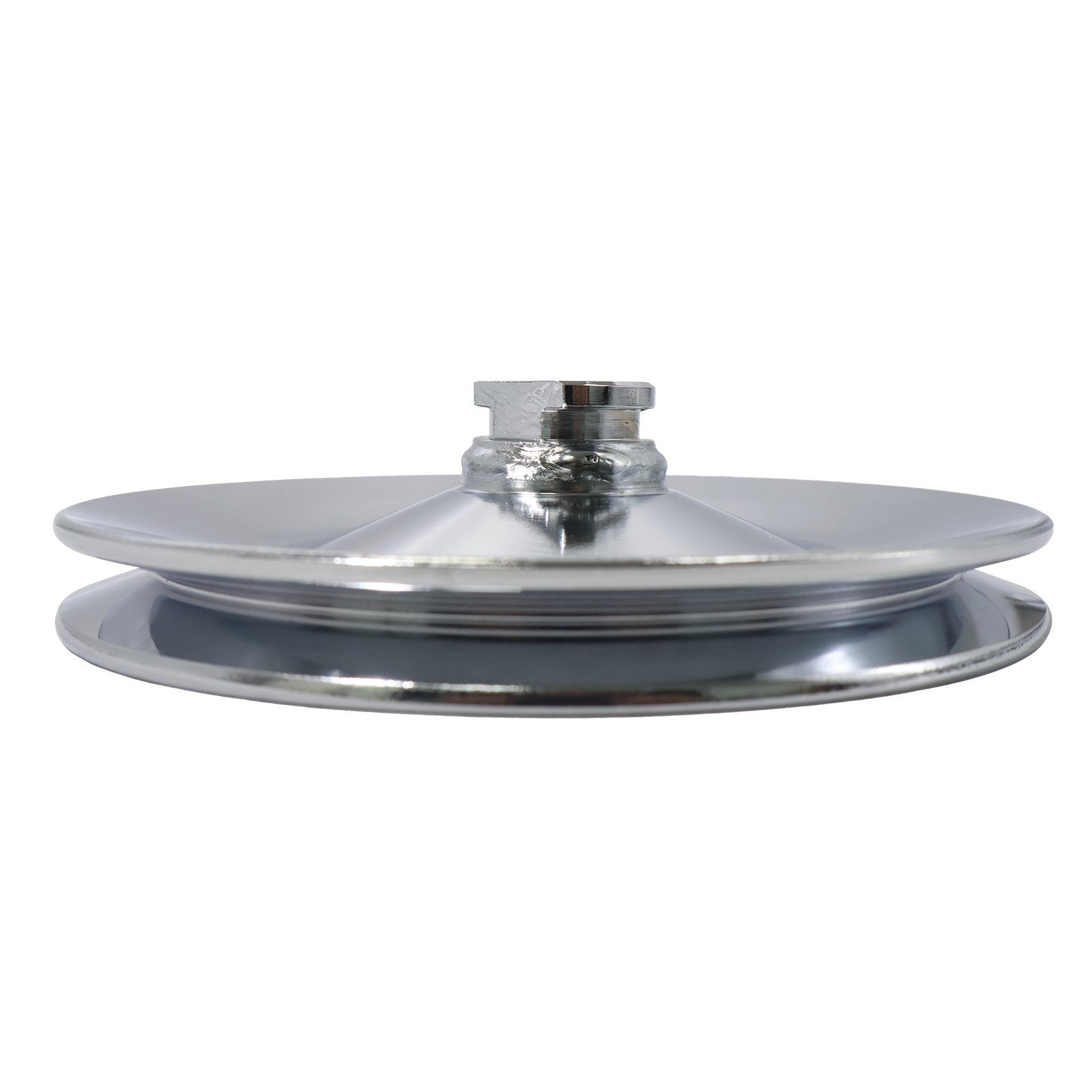 Chevy Power Steering Pulley Saginaw Pump Keyway Style 1 Groove Chrome