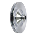 Chevy Power Steering Pulley Saginaw Pump Keyway Style 1 Groove Chrome