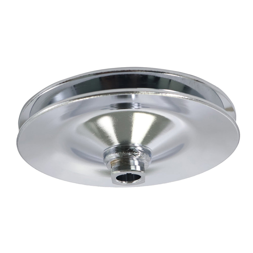 Chevy Power Steering Pulley Saginaw Pump Keyway Style 1 Groove Chrome