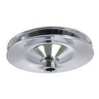 Chevy Power Steering Pulley Saginaw Pump Keyway Style 1 Groove Chrome