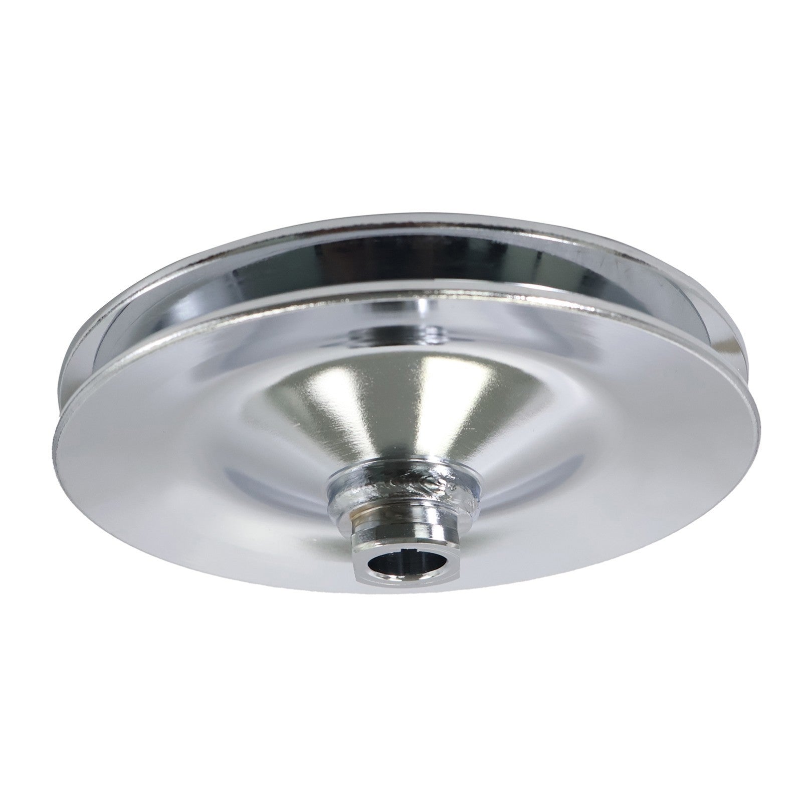 Chevy Power Steering Pulley Saginaw Pump Keyway Style 1 Groove Chrome