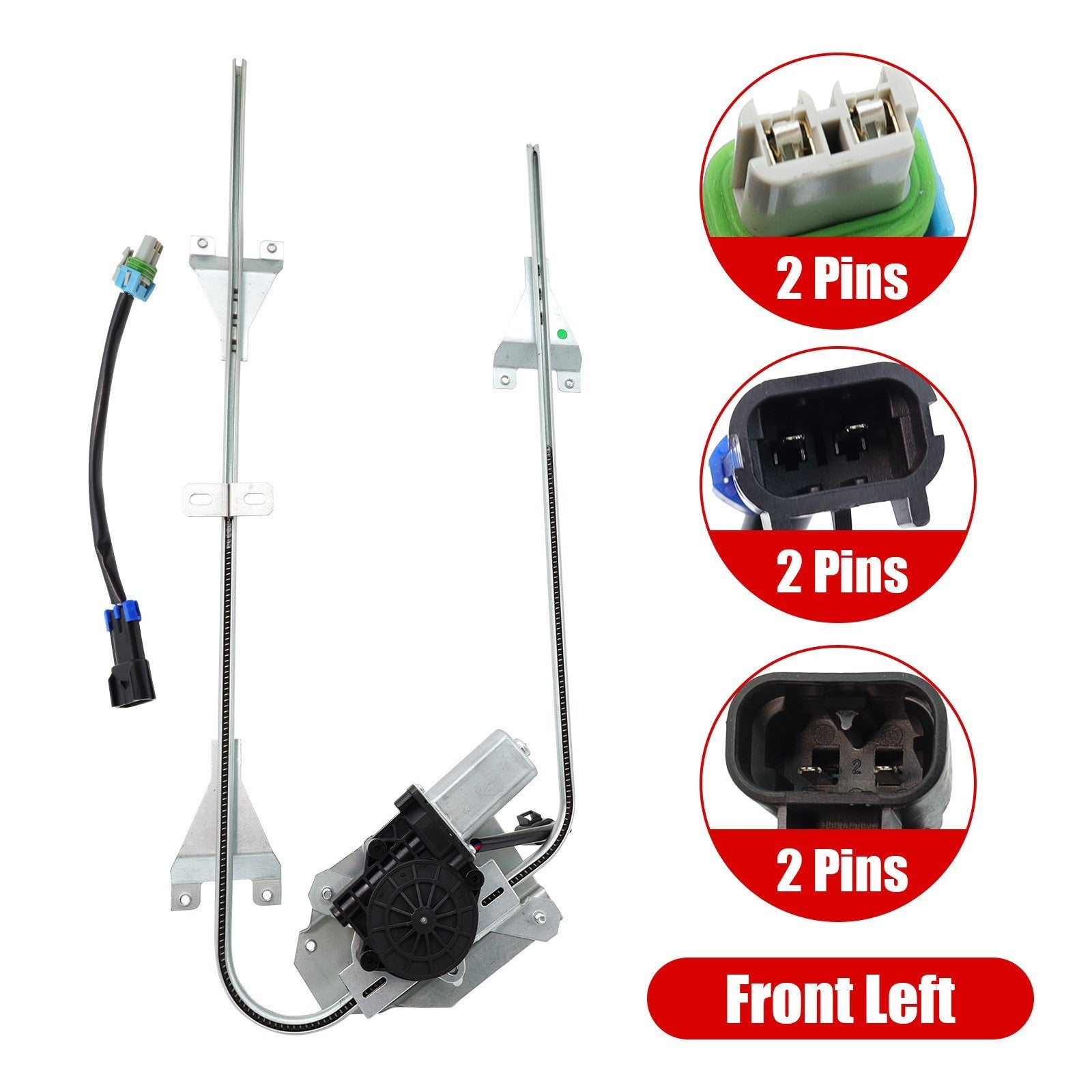 Power Window Regulator and Motor Driver Side Left LH For International HD Truck