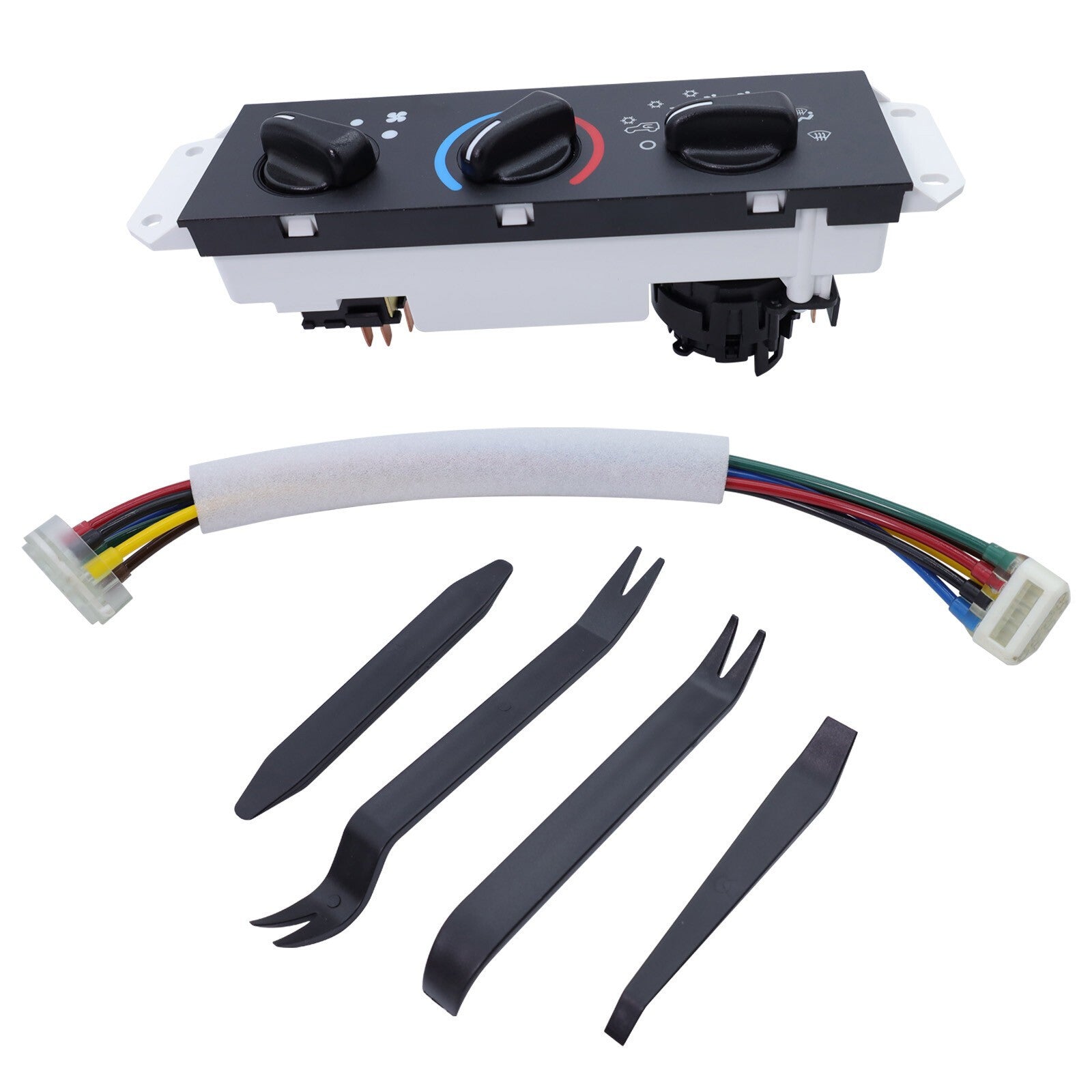 For Jeep Wrangler 99-06 HVAC AC A/C and Heater Control with Blower Motor Switch
