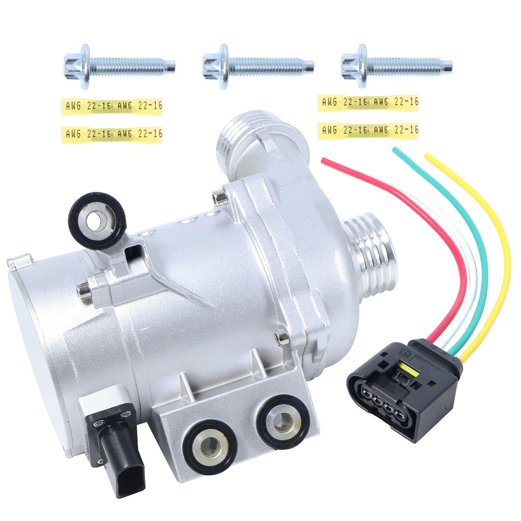 Electric Engine Water Pump w/ Harness 3 Bolts For BMW X3 330xi 525xi 11517586925