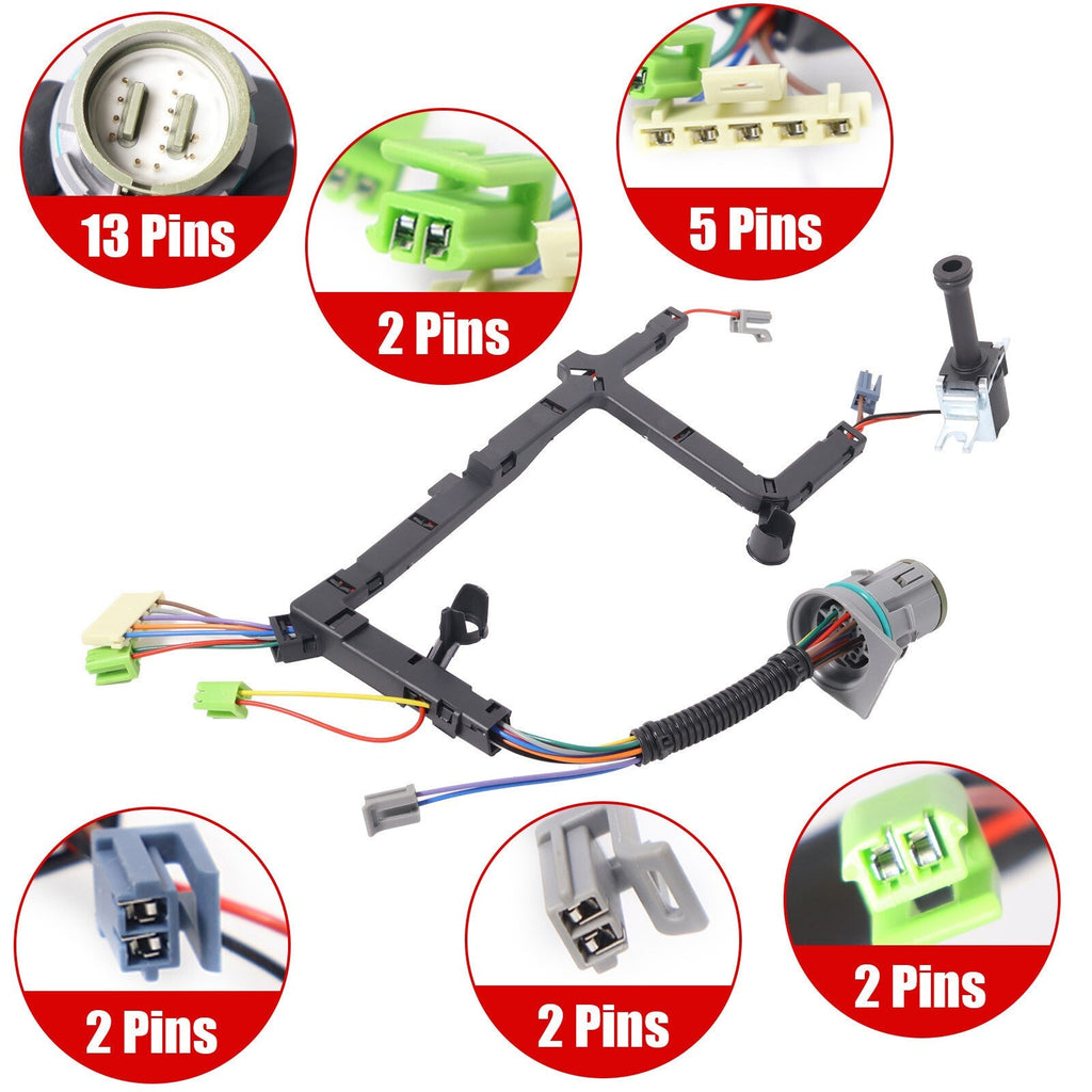 For Chevrolet GMC 4L60E Internal Wire Harness with Anti-bleed Lock-up Solenoid