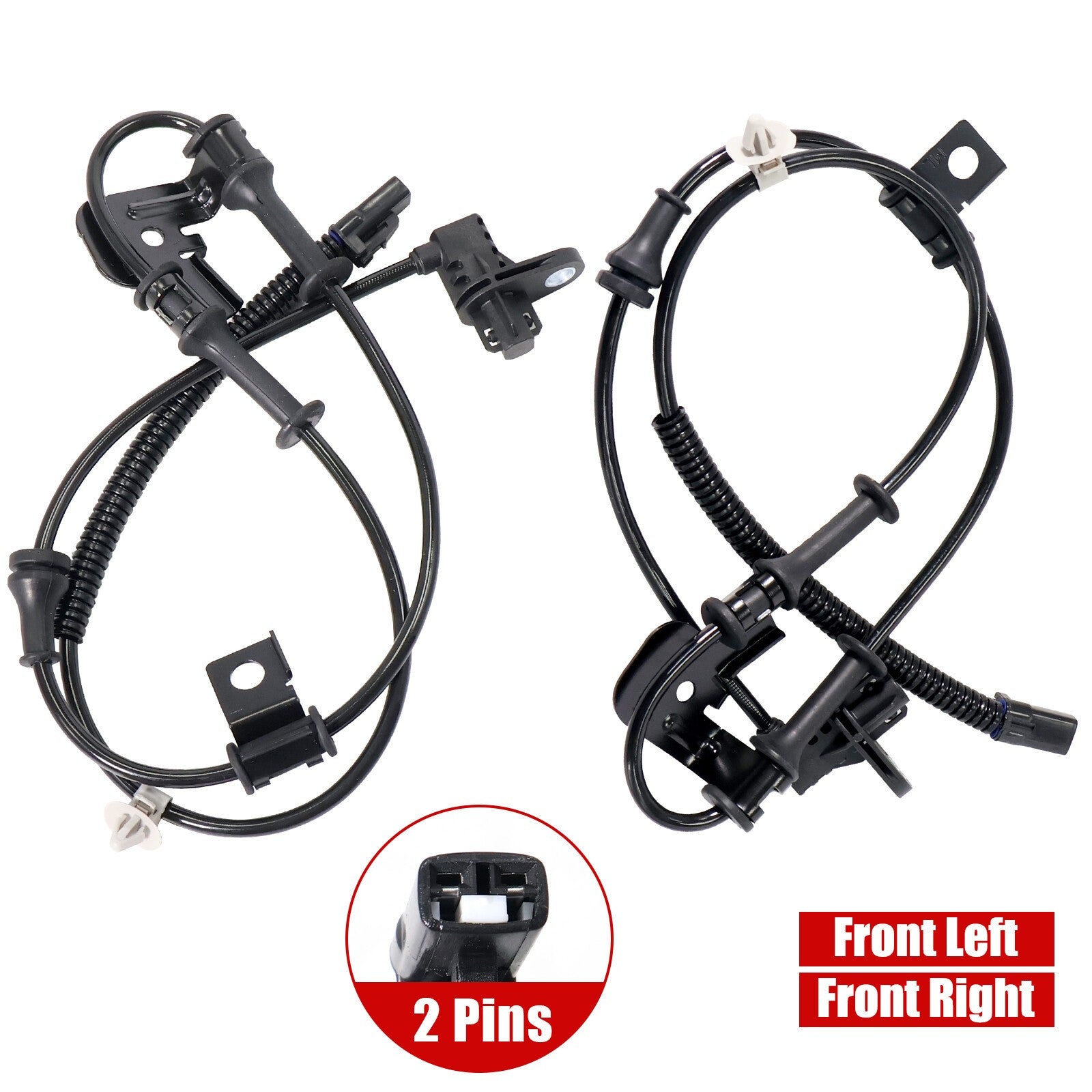 956711R000 2 x ABS Speed Sensor For 2012-2017 Hyundai Accent Front Left Right