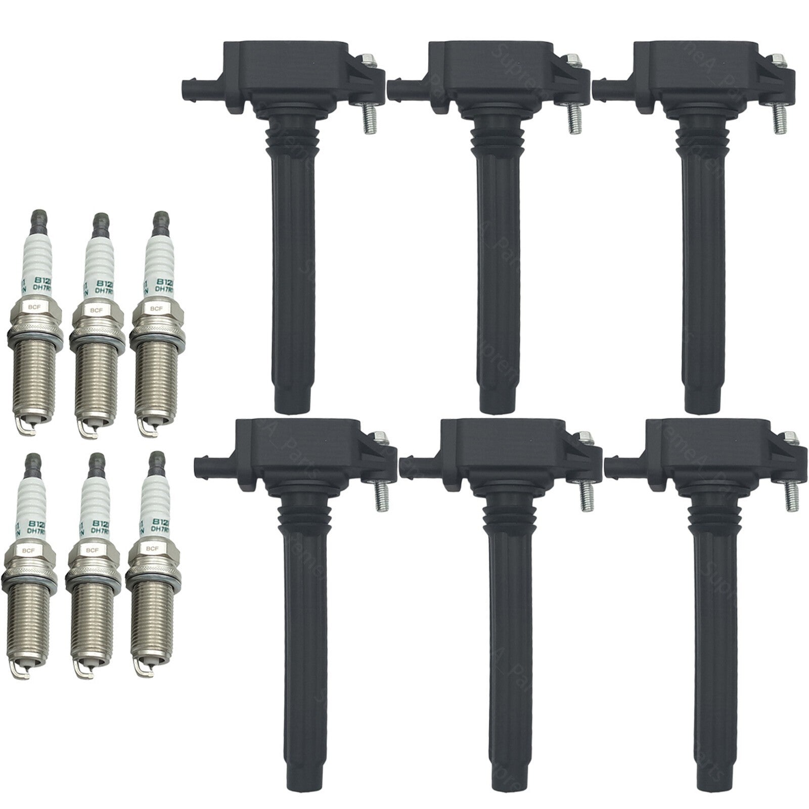 6Pcs Ignition Coils & Spark Plugs for Chrysler Dodge Jeep Ram 05149168AI
