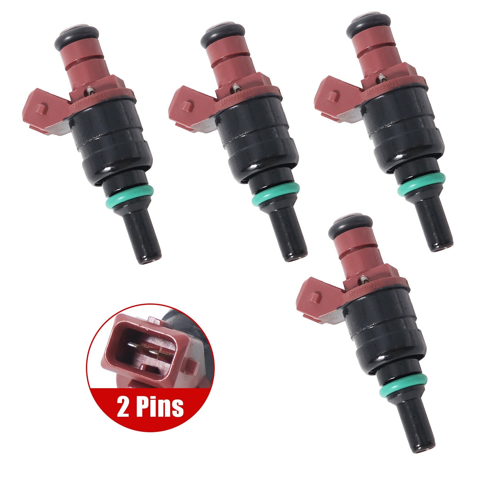 Set of 4 Fuel Injector A2710780023 Fit For 2003-2005 Mercedes Benz C230 1.8L