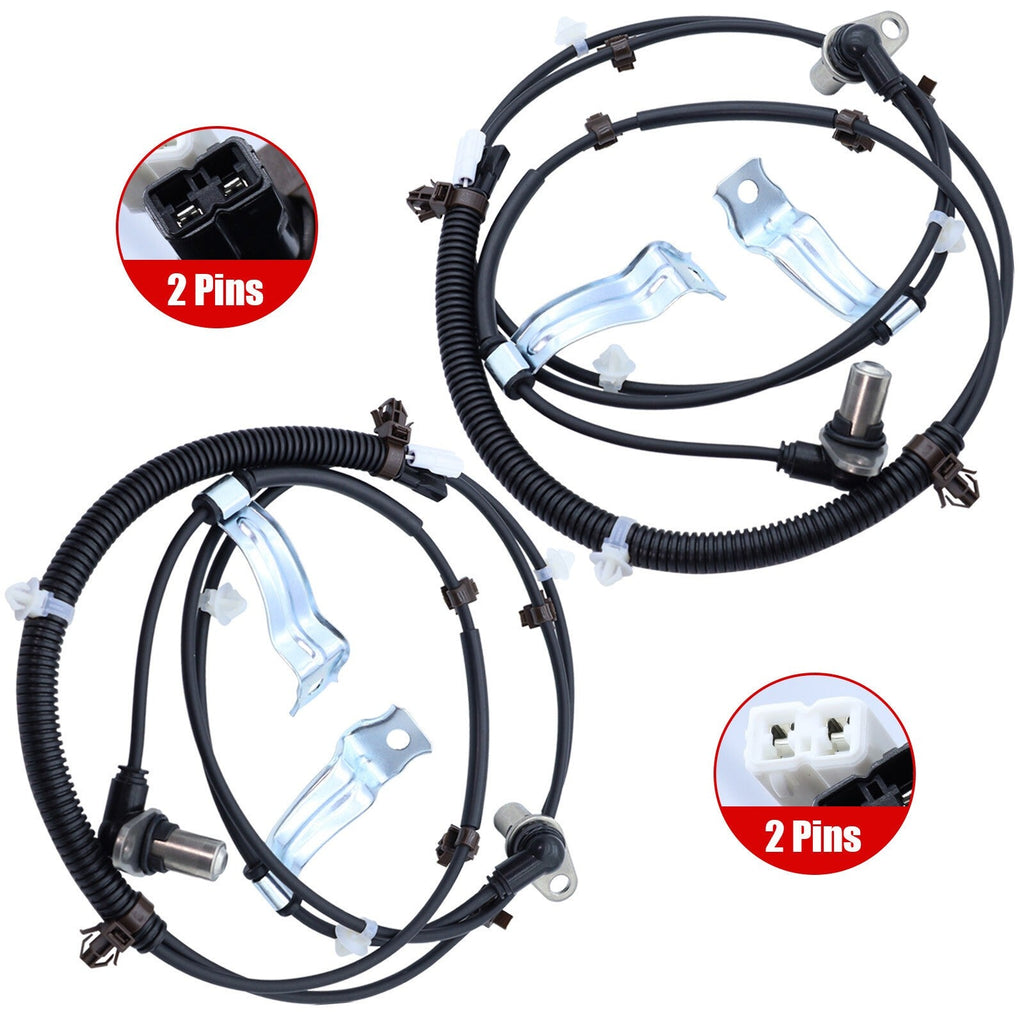 2x ABS Wheel Speed Sensors For Suzuki Grand Vitara 1999-2004 Rear Left & Right