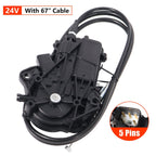 New 1x Motor Assembly Engine Stop 24V With 67" Cable Fit For ISUZU NPR NPR-HD