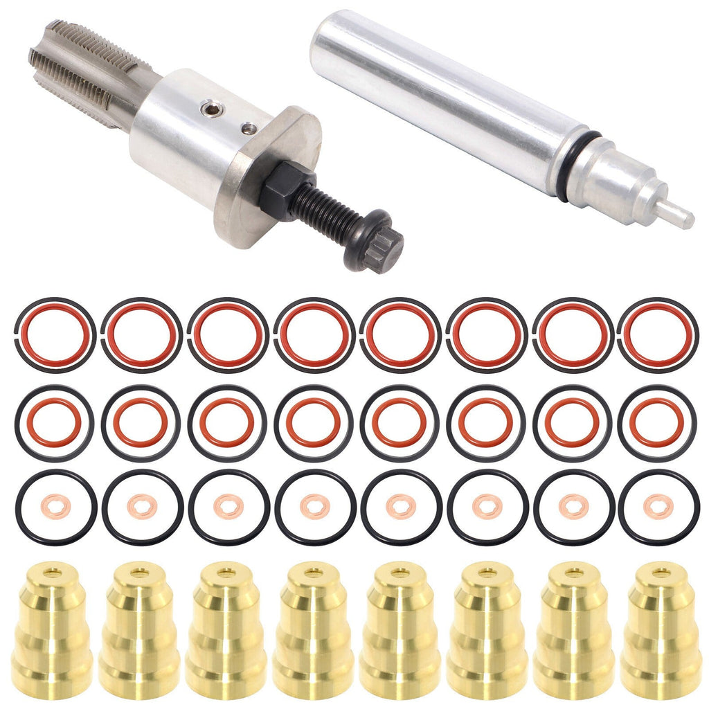 For 94-03 Ford Powerstroke 7.3L Injector Sleeve Cup Removal Tool & Install Kit