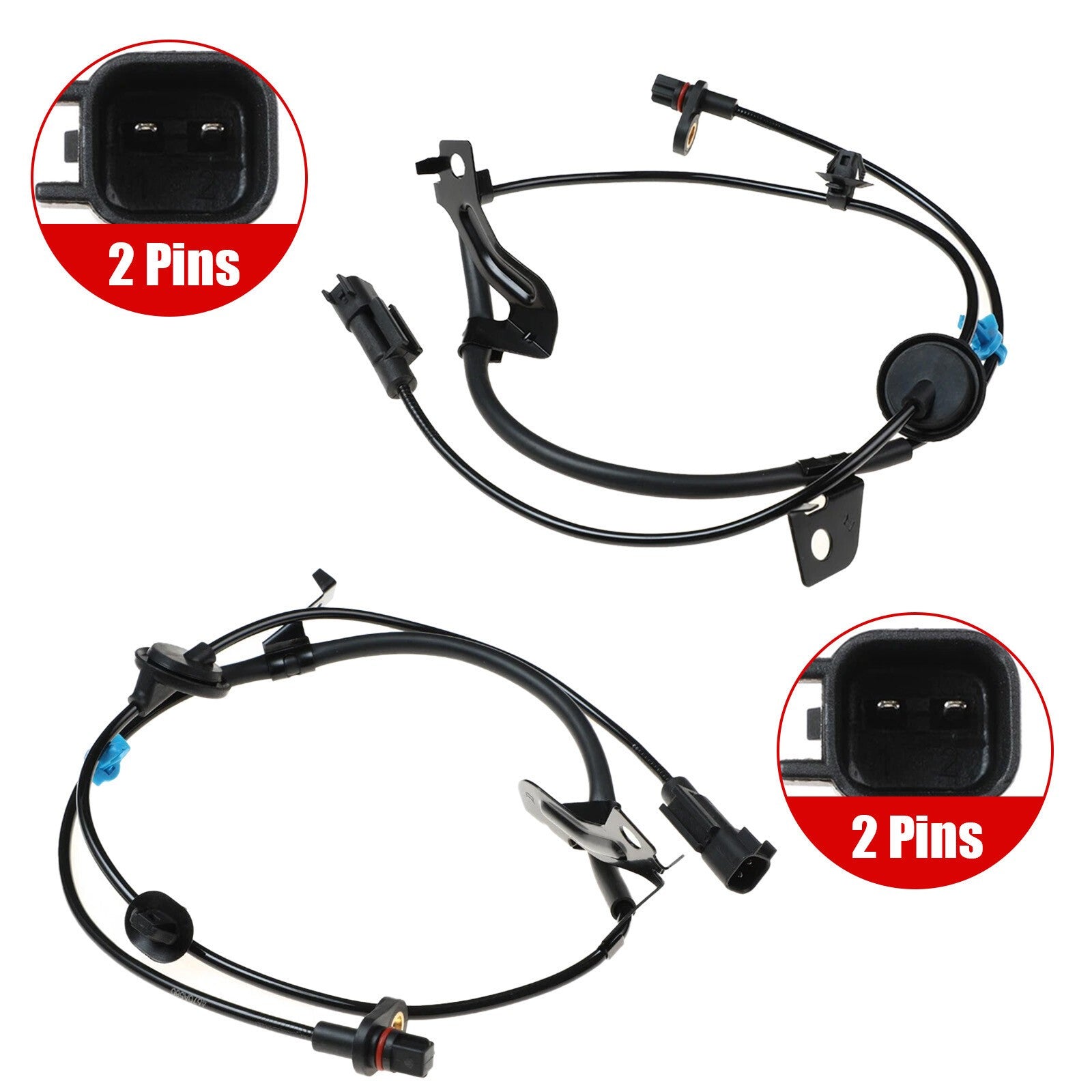 2x ABS Wheel Speed Sensors For Mitsubishi Lancer Outlander Sport Rear LH & RH