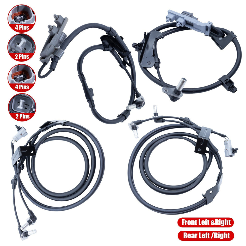 For Holden ISUZU D-MAX Rodeo 2.5 3.0 (2003-ON) 4 X  ABS Speed Sensor 8973879901