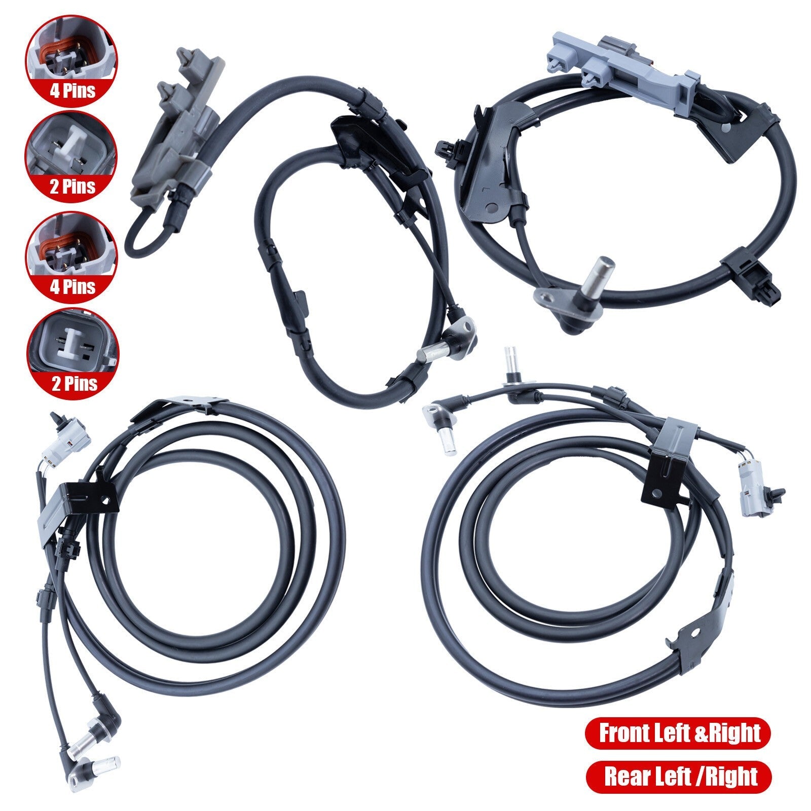 For Holden ISUZU D-MAX Rodeo 2.5 3.0 (2003-ON) 4 X  ABS Speed Sensor 8973879901