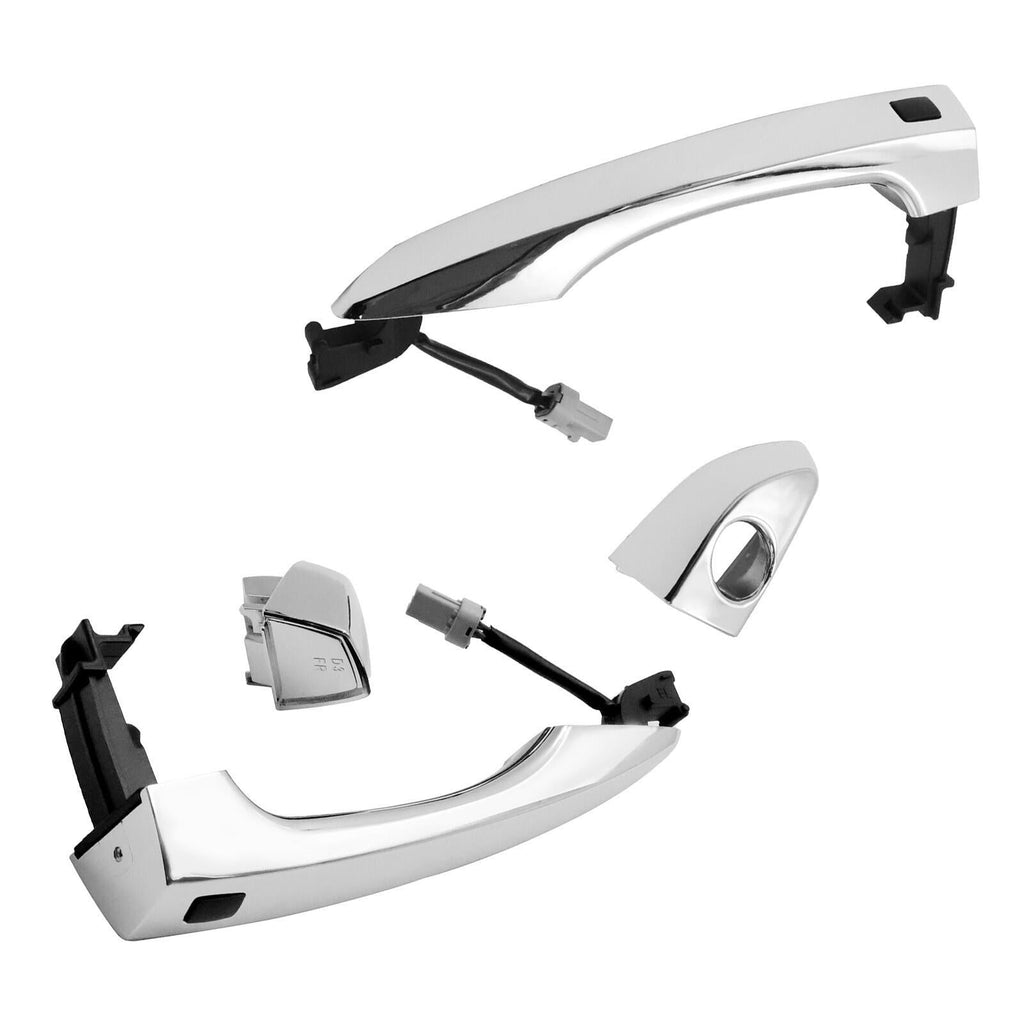 New 2x Chrome Door Smart Key Handle Front Outside RH&LH For 16-21 Hyundai Tucson
