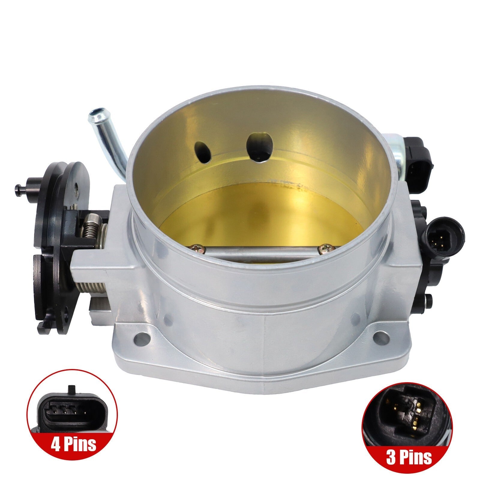 102MM Throttle Body For Chevy GM Gen III LS1 LS2 LS3 LS6 LS7 SX LS LSX 4 Bolt SL