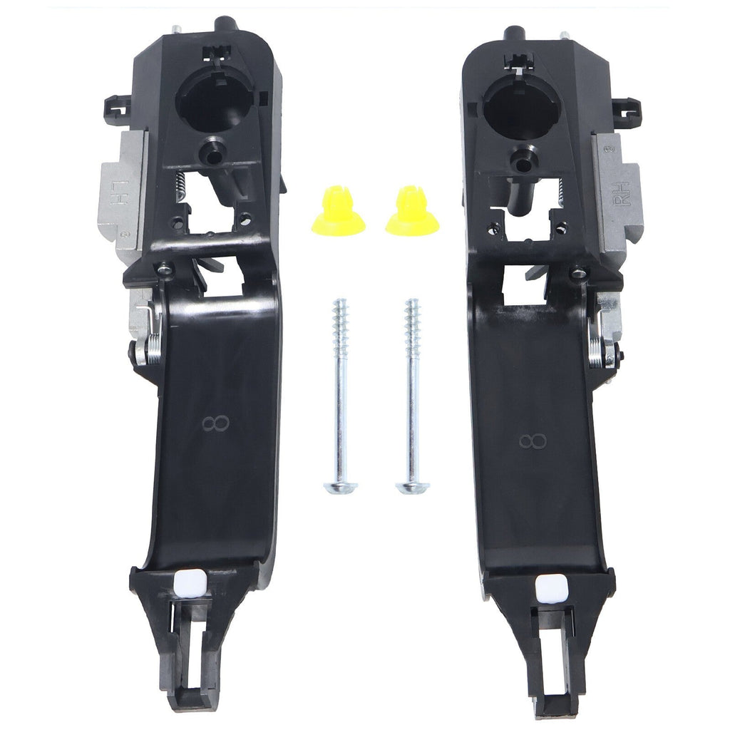 8S4Z5426684B 2X Exterior Door Handle Pair LH RH Sides Front For 08-11 Ford Focus