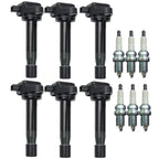 UF603 6pcs Ignition Coil & Spark Plug For 2009-2015 Honda Pilot Acura TL 3.5L