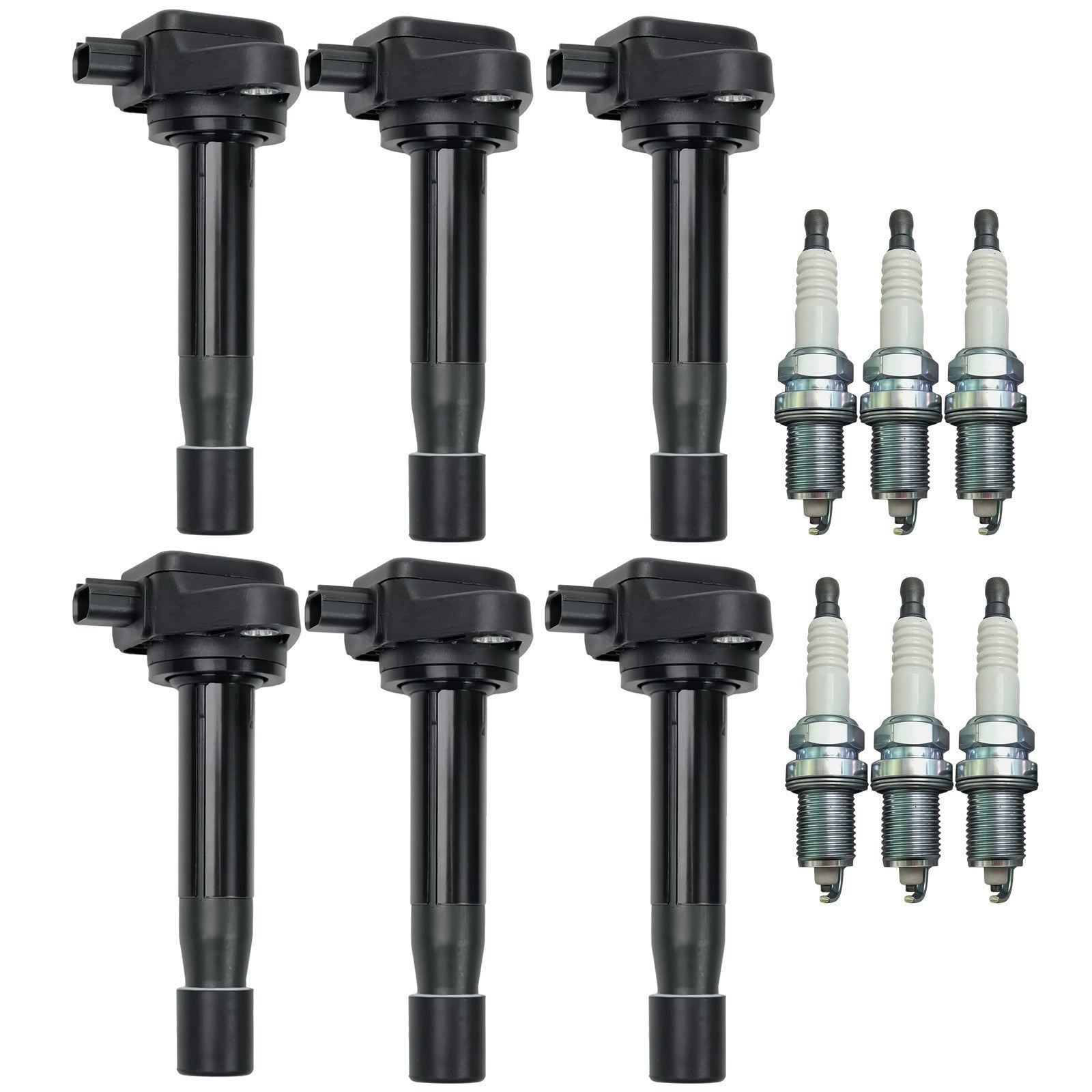 UF603 6pcs Ignition Coil & Spark Plug For 2009-2015 Honda Pilot Acura TL 3.5L