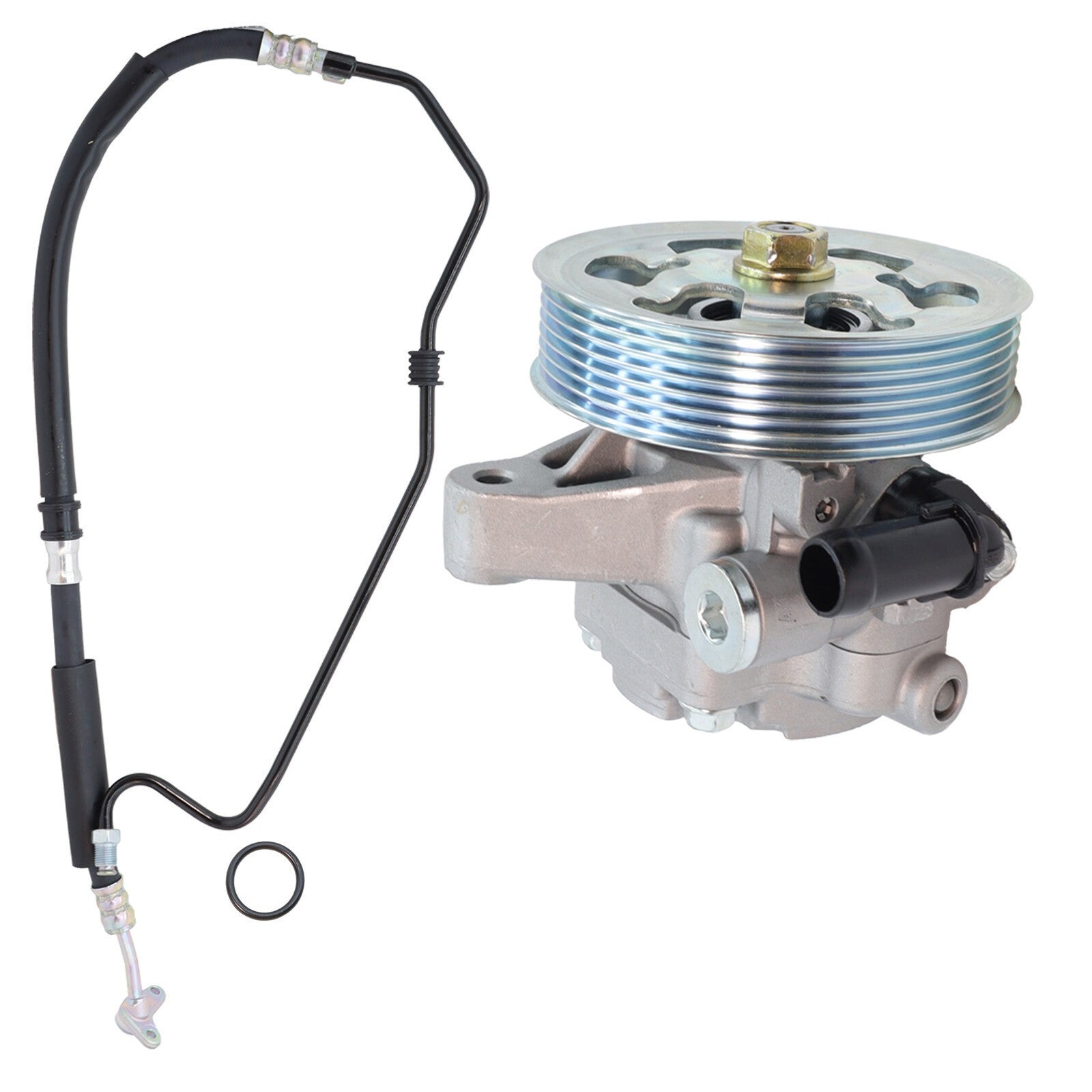 New Power Steering Pump With Pulley for 2003-2007 Honda Accord L4 2.4L