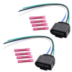 2 Pcs Ignition Coil Connectors With Wiring W/Terminals 1J0973724 For VW  Audi