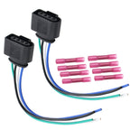 2 Pcs Ignition Coil Connectors With Wiring W/Terminals 1J0973724 For VW  Audi
