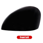 Left Driver Side Rearview Mirror Cover Cap Black For Honda Civic 2022-2023