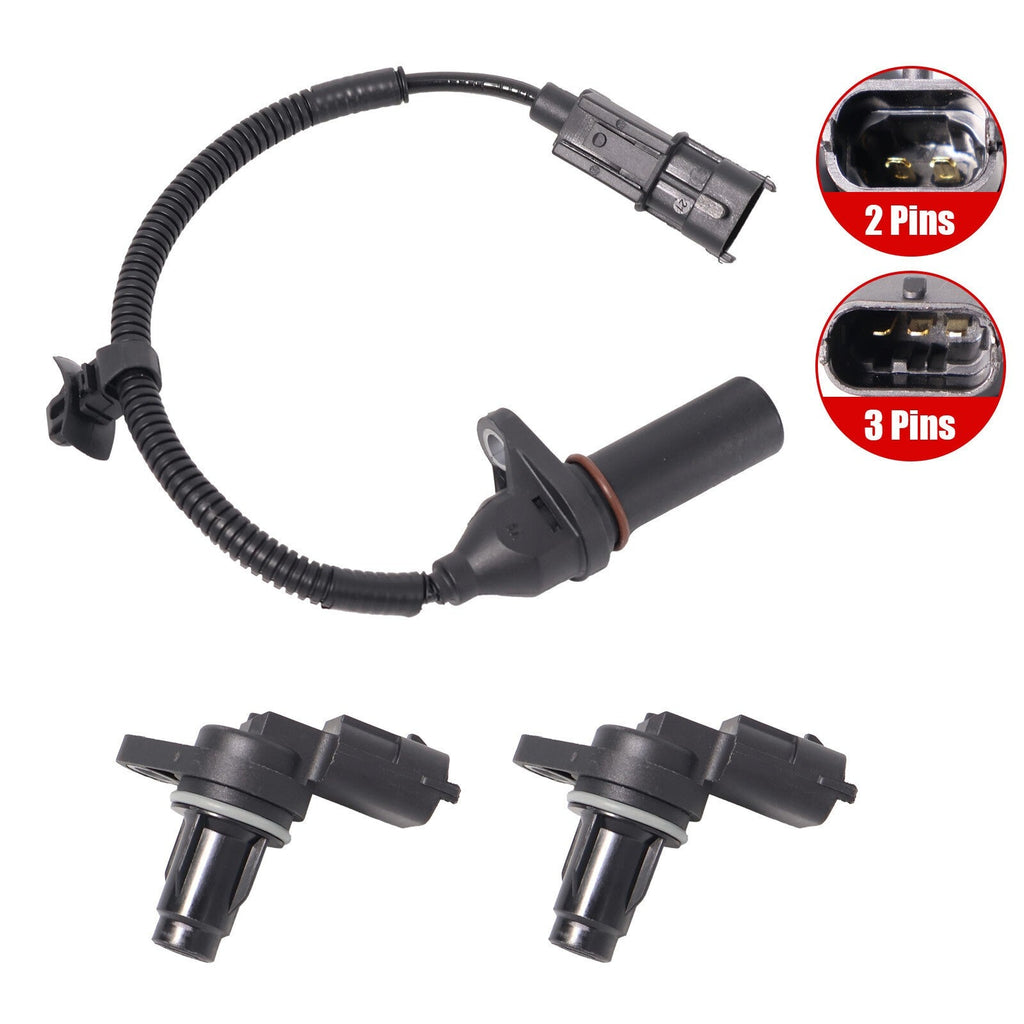 2x Camshaft & 1x Crankshaft Position Sensor For Hyundai Accent Kia Soul 1.6L l4