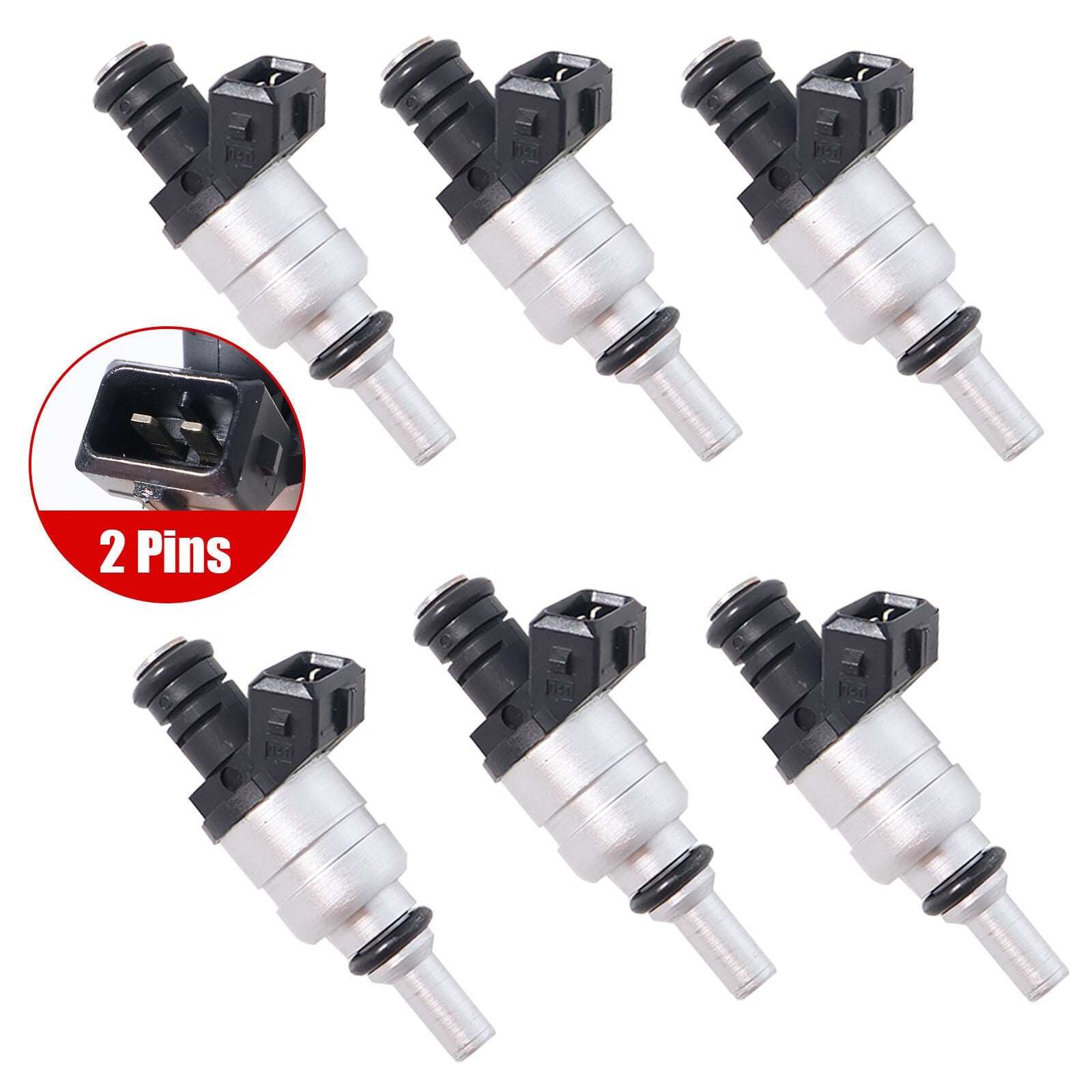 6Pcs Fuel Injectors For 01-05 BMW Z3 528i Z4 323i 323Ci 325Ci 2.8L 2.5L 1427240