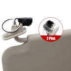 New RH Passenger Side Gray Sun Visor W/ Light BBM369270C-75 For Mazda 3 10-13
