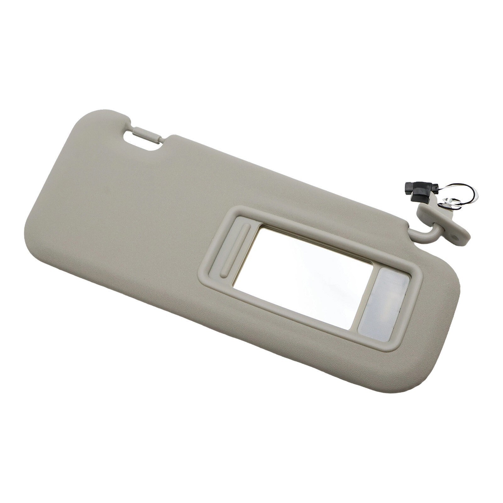 New RH Passenger Side Gray Sun Visor W/ Light BBM369270C-75 For Mazda 3 10-13