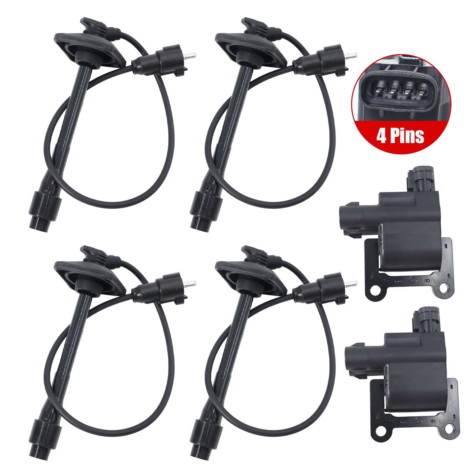 UF180 Ignition Coil Wire Set Kit For Toyota Camry Rav4 Solara 2.0L 2.2L L4