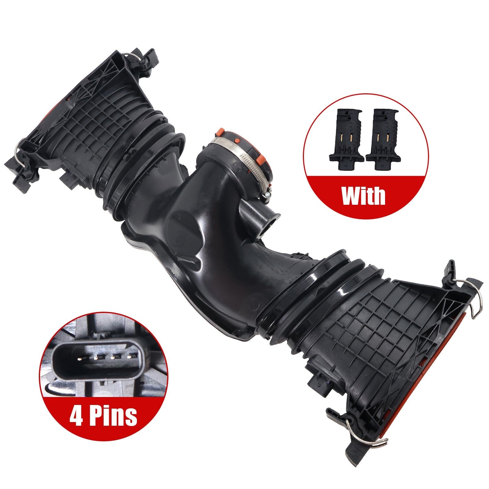 For Mercedes-Benz GL350 ML350 3.0L Air Intake Duct w/ Air Mass Sensor 6420901642