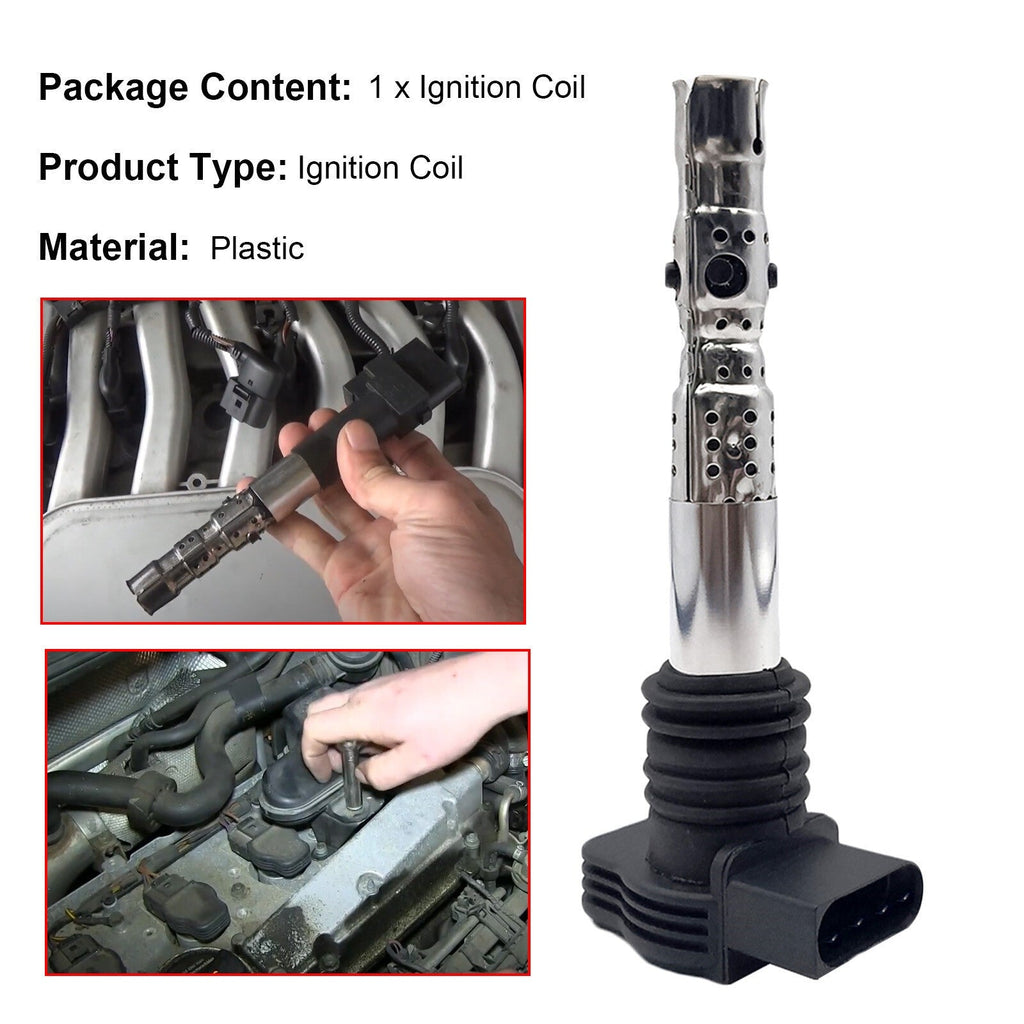 Ignition Coil UF-411 For Audi A3 A4 A6 Quattro VW Golf Jetta Passat 1998-2008