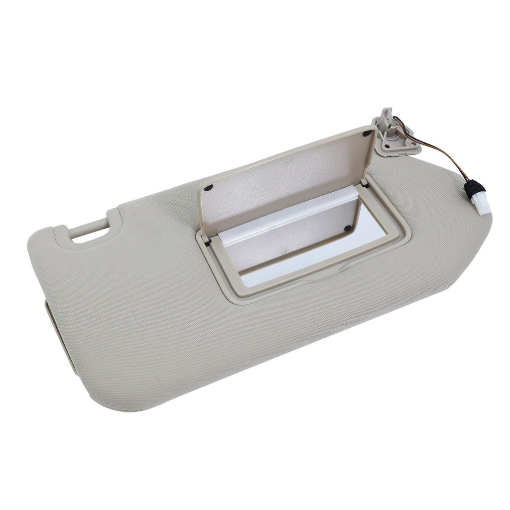 Beige Right Passenger Sun Visor w/Lights For 13-18 Nissan Pathfinder 96400-9PB0A