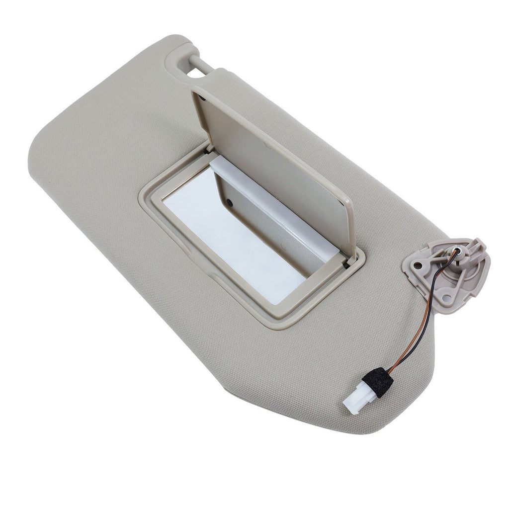 Beige Right Passenger Sun Visor w/Lights For 13-18 Nissan Pathfinder 96400-9PB0A