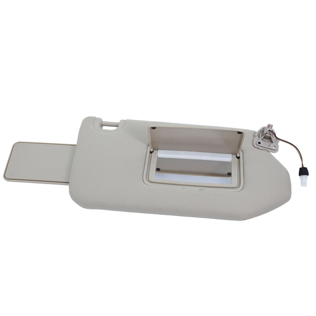 Beige Right Passenger Sun Visor w/Lights For 13-18 Nissan Pathfinder 96400-9PB0A