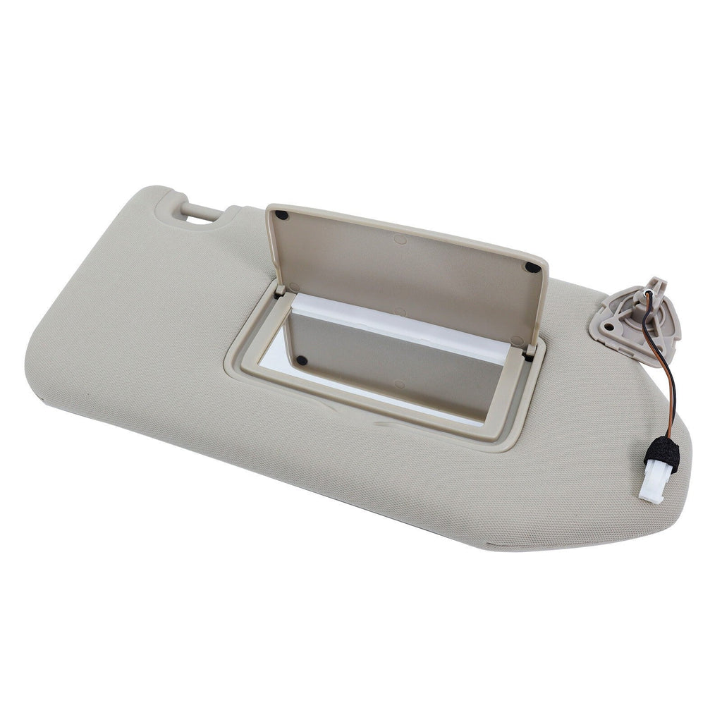 Beige Right Passenger Sun Visor w/Lights For 13-18 Nissan Pathfinder 96400-9PB0A