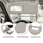 Right & Left Gray Driver & Passenger Pair Sun Visor W/Light For Mazda 3 2.0L