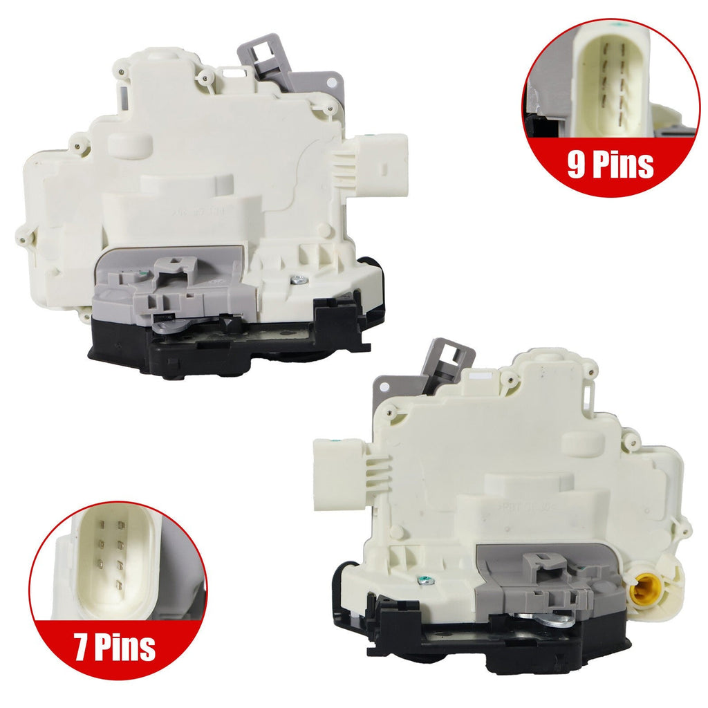 Front RH & LH 2 x Door Lock Latch Actuator For AUDI A4 A5 Q3 VW TOUAREG PASSAT