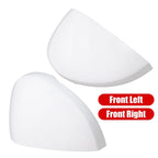 Driver & Passenger Side  2 x White Mirror Cap Set  For HONDA CIVIC 2022-2023