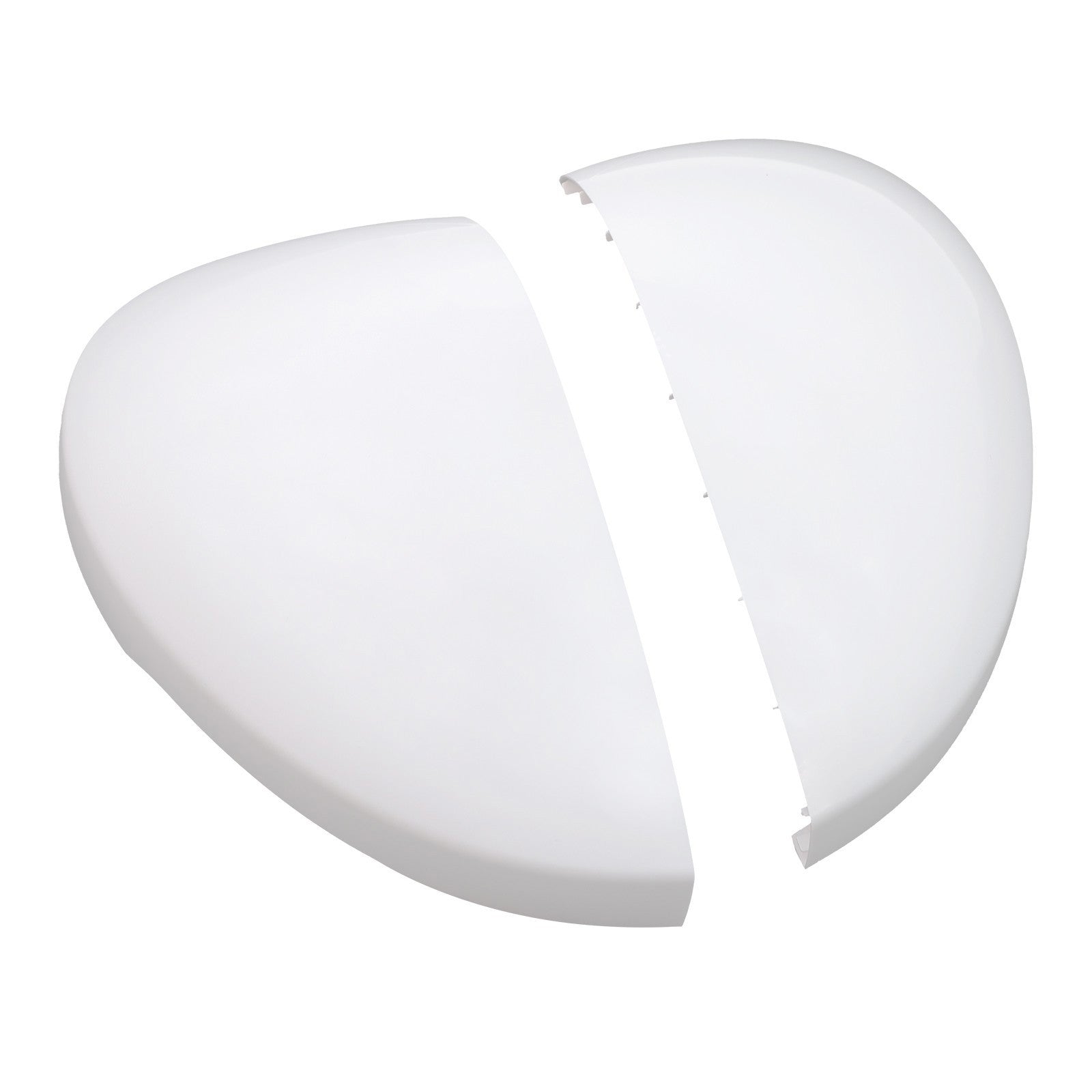 Driver & Passenger Side  2 x White Mirror Cap Set  For HONDA CIVIC 2022-2023