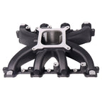 For GM LS Gen III IV LS1 LS2 LS6 Black Single Plane Carb Intake Manifold 300-132