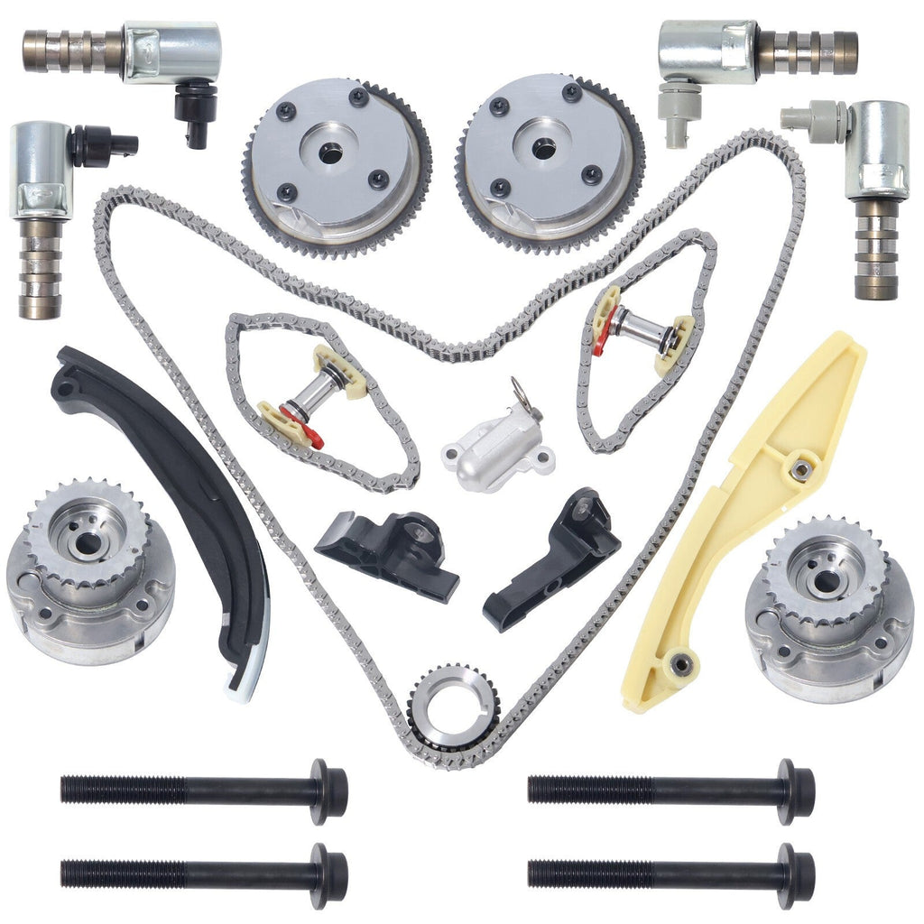 Timing Chain Kit With VVT Cam Phaser For Ford Explorer Lincoln MKX AT4Z6C525A