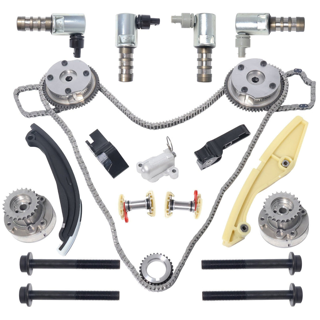 Timing Chain Kit With VVT Cam Phaser For Ford Explorer Lincoln MKX AT4Z6C525A
