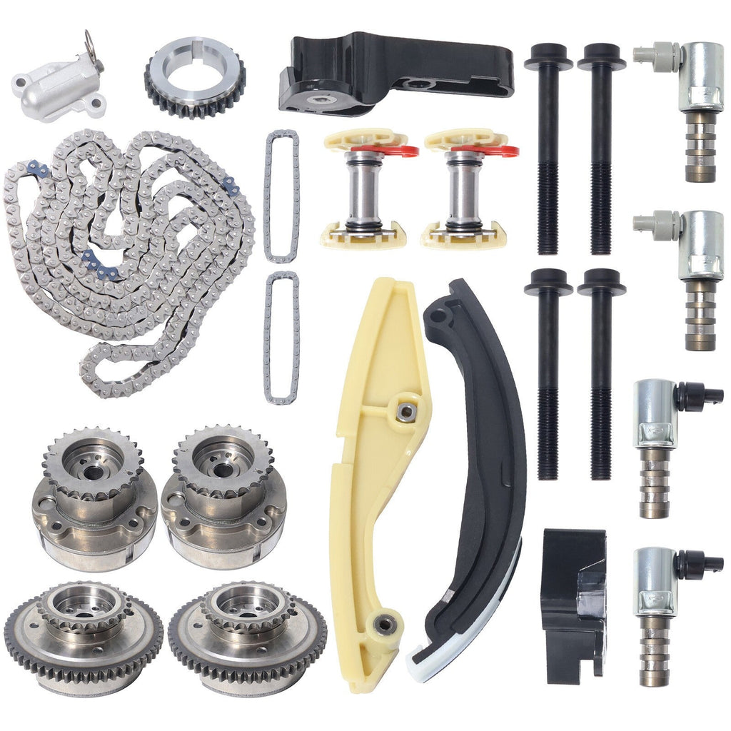Timing Chain Kit With VVT Cam Phaser For Ford Explorer Lincoln MKX AT4Z6C525A