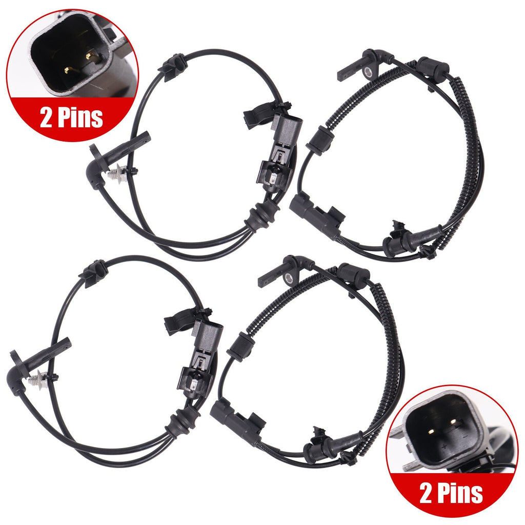 For Chevrolet Cruze Volt Buick 12842463 4x Front & Rear ABS Wheel Speed Sensors